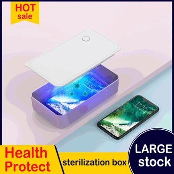 

2020 Multifunctional Sterilizing Box UV led Nail Tools Sterilization Charge Mobile Phone Disinfection Phone box from Lamorniea