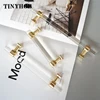 Various Sizes Modern Style Acrylic Drawer Knobs T bar Handle Bathroom Pulls Kitchen Cabinet Door Handle Pull ► Photo 1/4