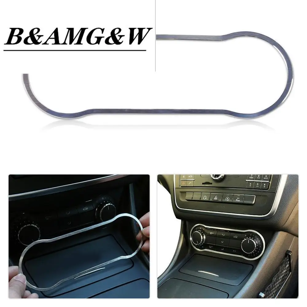 

CITALL 1pc Interior Console A/C Switch Button Frame Trim Panel for Mercedes A B CLA GLA Class W176 W246 C117 X156 2013-2019