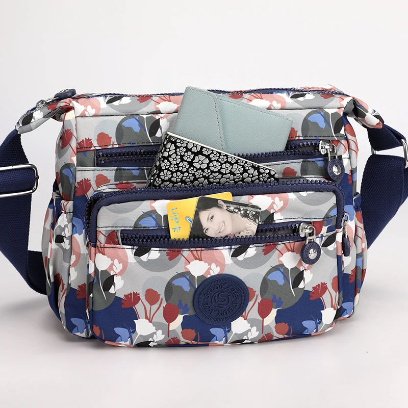 Sac Bandoulière Décontracté Wafybsre Pour Femme - Léger, Multi-poches, Réglable, Idéal Pour Tous Les Jours, école, Voyage, Shopping