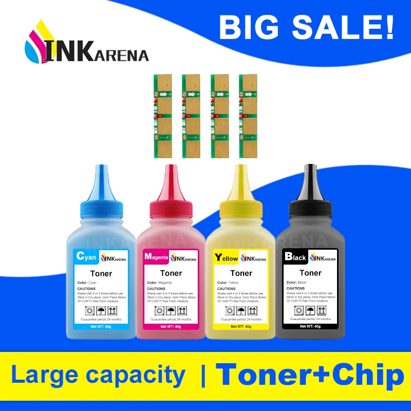 

INKARENA 4 Color Refill kit Toner Powder for Samsung CLT-406 CLT 406 Cartridge For XPRESS SL C460 C460FW C410 C410W C460W