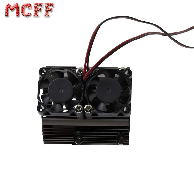 1/8 Dual Fan Motor Cooling Radiator Suitable For 41-43mm And 1/10 SUMMIT#YA-0261BK Traxxas SUMMIT E-REVO M0001 | Игрушки и хобби