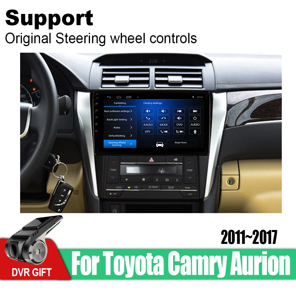 Flash Deal ZaiXi Android Car 2 din multimedia GPS Navigation For Toyota Camry Aurion 2011~2017 USA Version vedio stereo Radio audio video 1
