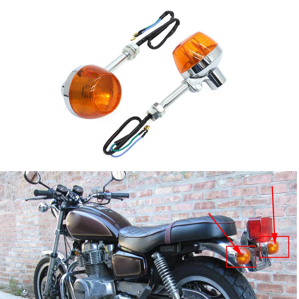 Задний или передний светильник сигнала поворота M8 12 В для Honda CT70 CT90 XL100 CB350 CM400 CB450