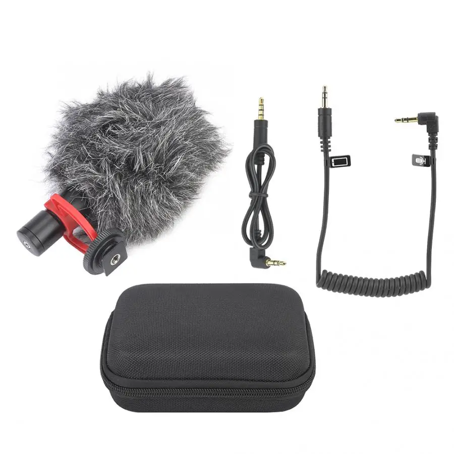 V BESTLIFE Portable Condenser Microphone with Windshield for Camera//Camcorder//Audio Recorders//Lightweight//Highly Sensitive//Low Noise