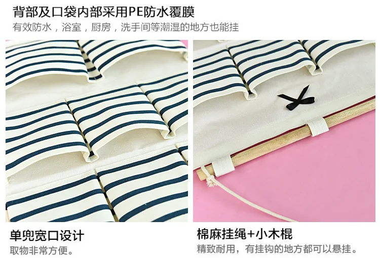 Korean-style Large Size Simple Door Hanging Storage Bag Wall-Mounted Multilayer Organizing Wardrobe Storage Bag Wholesale