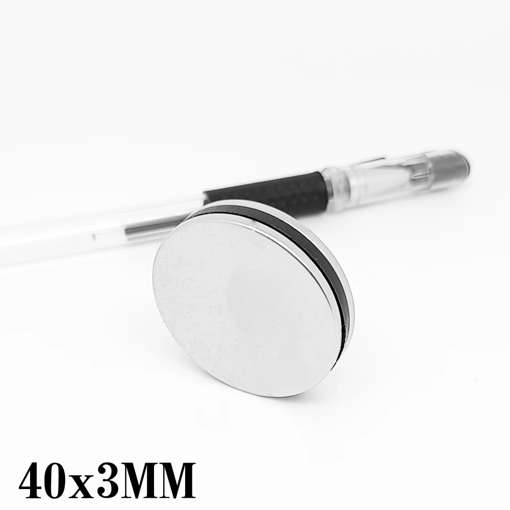 1/2/5/10 Pz 40X3 Forti Magneti Rotondi N35 Potenti Potenti Magneti Magnetici 40X3Mm N35 Disco Magnetico Al Neodimio Terre Rare 40*3Mm