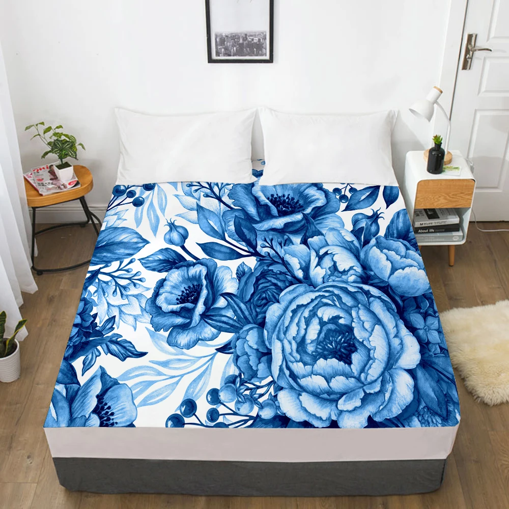 Luxury Elastic fitted sheet bed sheet With An Elastic Band Mattress Cover Customizable size Bed