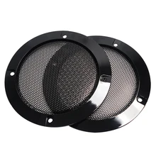 2 шт. 2 дюйма 3 дюйма 4 дюйма ниша для колонки круглый гриль защитная сетка покрывало Высококачественная Автомобильная Роговая сетка пластиковая рамка декоративные части