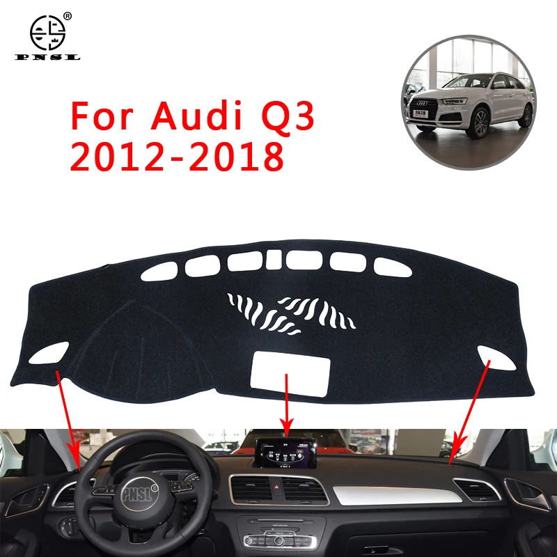 PNSL Car Dashboard Cover Dash Mat Dash Pad Carpet for Audi Q3 8U 2012