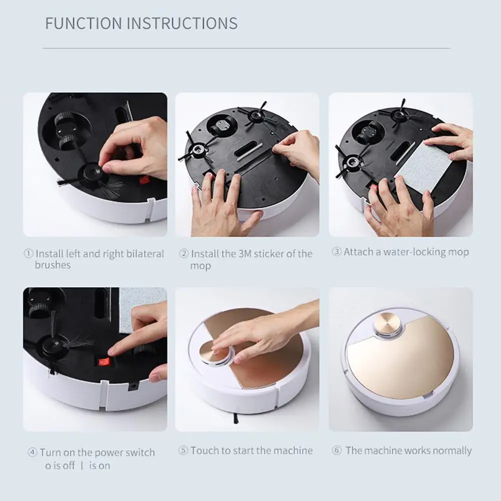 New Robot Vacuum Cleaner Es300 App Versions 2000Pa Powerful Suction