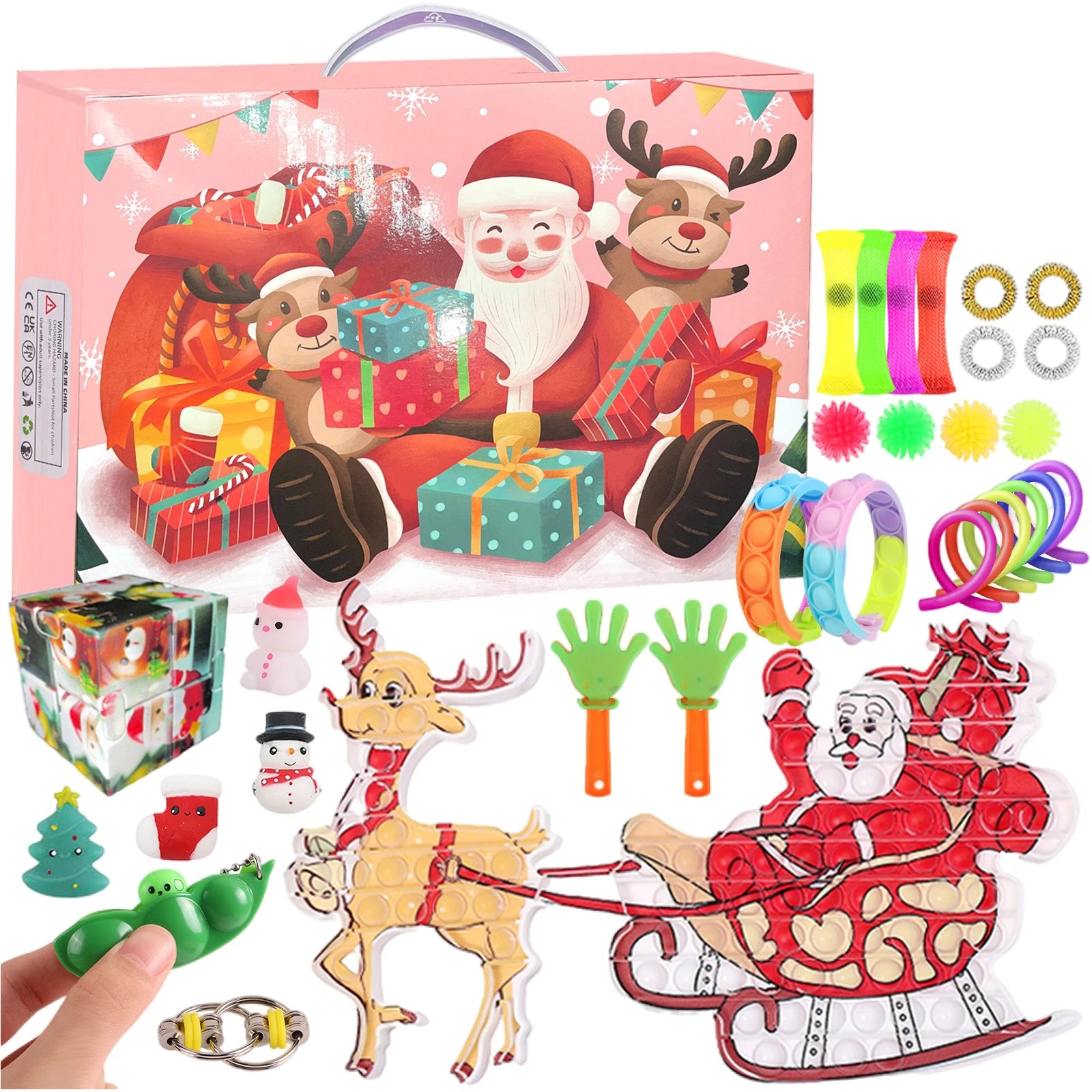 New Kids Christmas Toys Set Christmas Advent Calendar For Children Satisfying Toy Blind Box Surprise Demolition Fidget Toys Squeeze Toys Aliexpress