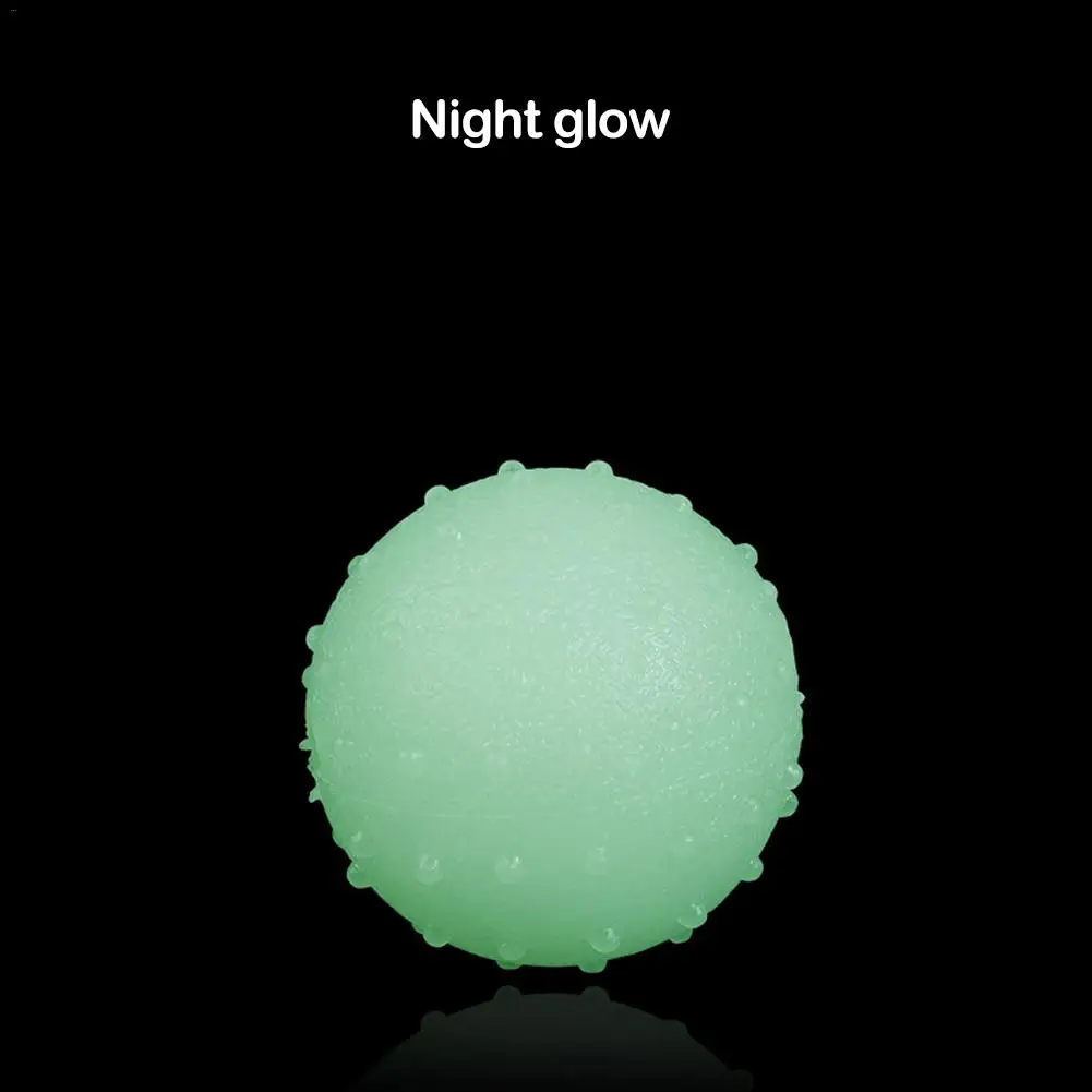 

TPR Luminous Rubber Elastic Ball Bite Training Interactive Dog Chew Toy Solid Ball 6.5CM