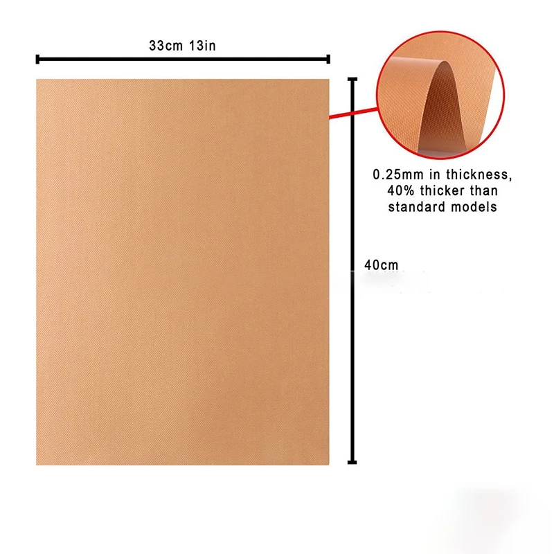 Barbecue Mat 40x33 0.25mm BBQ Grill Oven Mats Set Non-stick Baking Mats-Works on Gas Charcoal Electric Grill and More