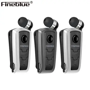 

Fineblue F910 Wireless Bluetooth 4.0 neck clip telescopic type business Earphone Vibration Wear Clip Stereo Sport earphone NE