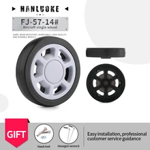 

HANLUOKE FJ-57-14 Luggage Wheel Accessories Universal Wheel Roller Accessories Wheel Repair Single Wheel Password Box Caster