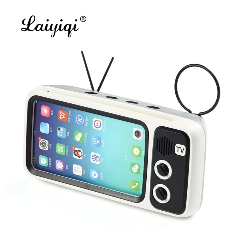 Laiyiqi TV дизайнерская Bluetooth Док станция колонка FM радио Ретро винтажная поддержка