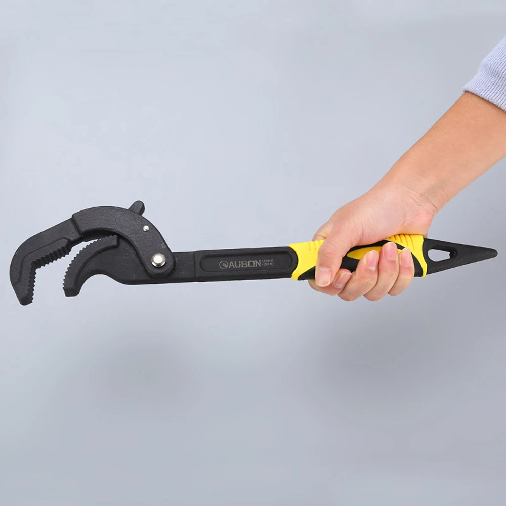 Pipe Adjustable Wrench Universal Key Open End Multi Function Tool Carbon Steel Monkey Spanner Plumber Hand Tools 14-30MM 30-60MM
