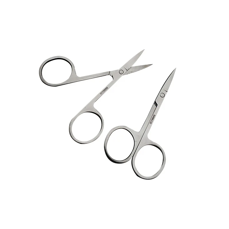Stainless Steel Small Nail Tools Eyebrow Nose Hair Scissors Cut Manicure Facial Trimming Tweezer Makeup Beauty Tool 4