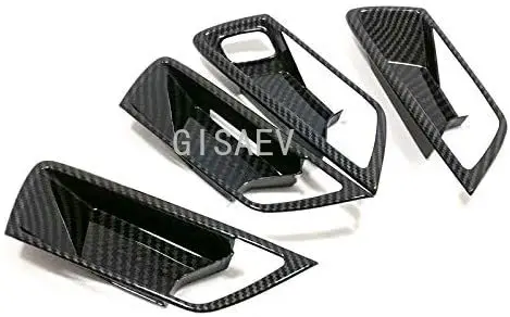 

For Focus MK4 2018-2020 Left Hand Drive ABS Interior Door Handle Shell Cover Strip 4 Pieces Car Style Accessories