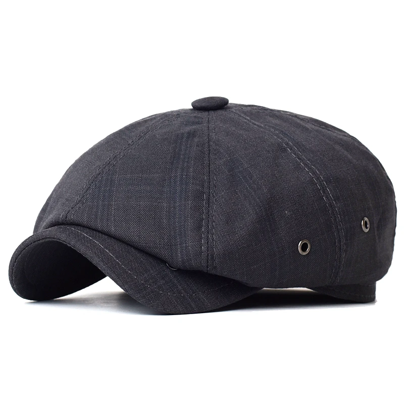Neue männer Casual Hut Newsboy Frühling Sommer Atmungsaktive Retro Baskenmütze Hut Wilden Casual Hüte Unisex Achteckige Kappe Mode_voghion.com