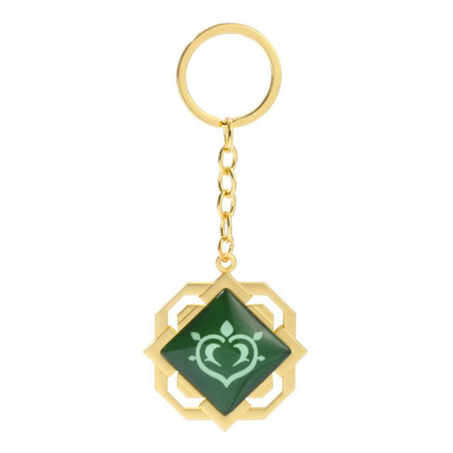 Game Genshin Impact Keychain Eyes of God keychains Luminous Metal Keychains Genshin God Eyes Fashion Lanyard Cosplay Pendant