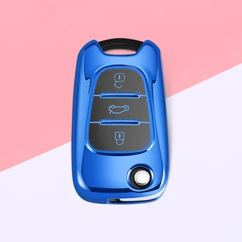 

New TPU Car Key Cover Case Shell For Kia K2 K5 Rio Sportage For Hyundai i20 i30 i40 IX25 Creta IX35 HB20 Solaris Elantra Accent