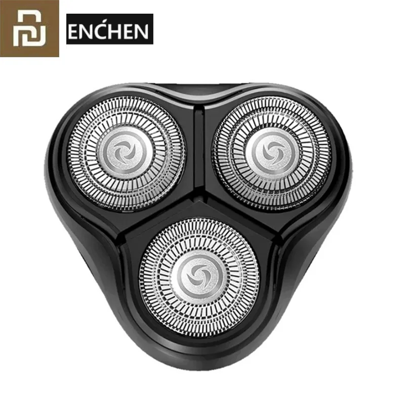 2020 Youpin Enchen Black Stone 3D Float Shaver Head Double Rings Razor Cutter Heads CutterHead for Men Gift Placement ShaverHead