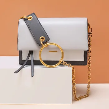 

The New Small Bag Women New Retro Minimalist Ring Hand Bag Shoulder Messenger Wrap