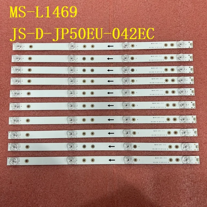 Kit 10 Pz 4Led Striscia Di Retroilluminazione A Led Per Akai 50 "Tv Ms-L1469 Js-D-Jp50Eu-042Ec E50Eu1000 Mcpcb