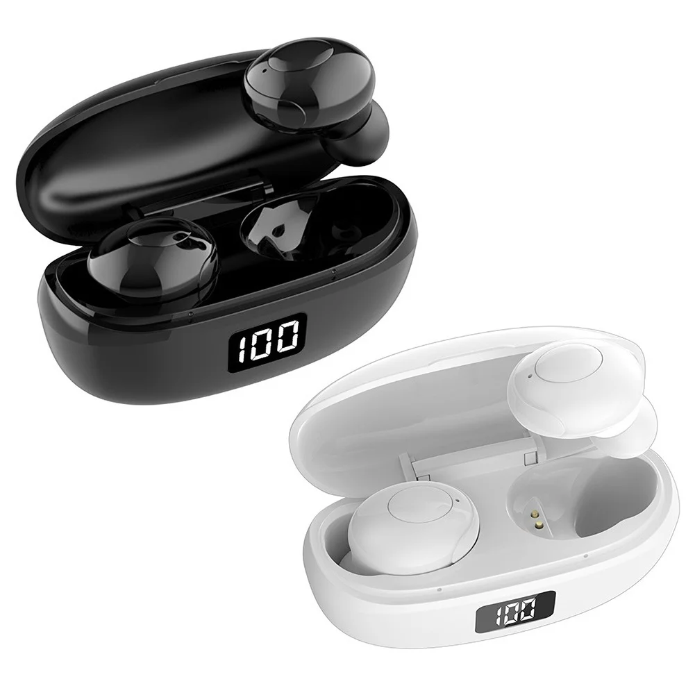 HKT 6 Bluetooth 5 0 Wireless 9D Stereo Earbuds Waterproof Earphones for Phone 10m Transmission Spacing Wireless Earphones