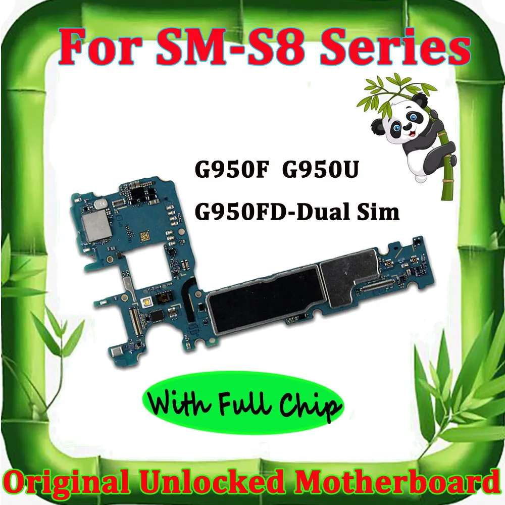 

For Samsung Galaxy S8 G950F G950FD G950U 64GB Motherboard Unlocked Full Chips IMEI Android OS Logic Board Mainboard Well Tested