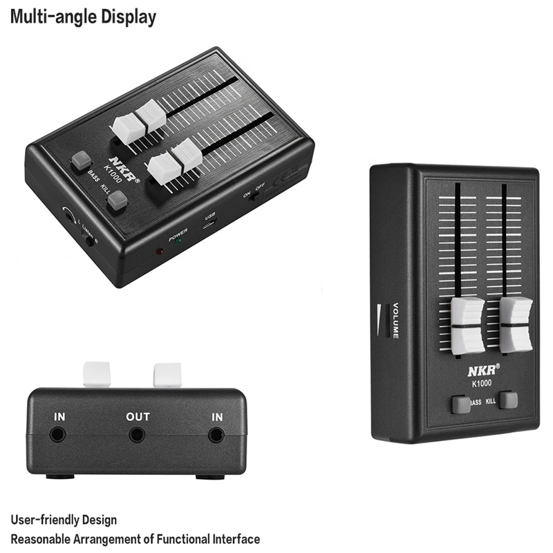 Portable 3 5Mm Audio Sound Mixer Pocket Mixer For Mobile Phone Headphone Earphone Amplifier Eu Plug