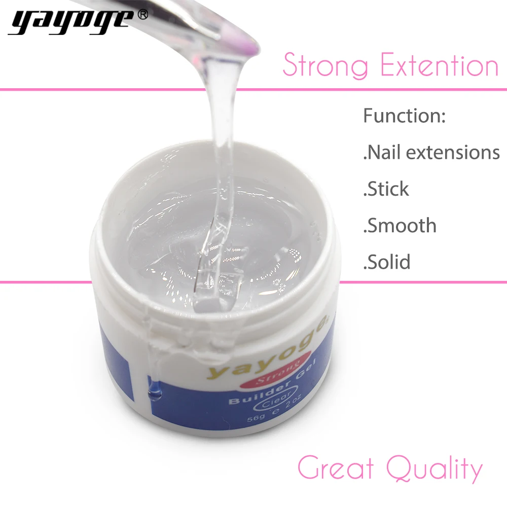 Yayoge Nail Builder Gel In a bottle For Nails Extension HOT Removable Soak off UV Gel Polish Acryli