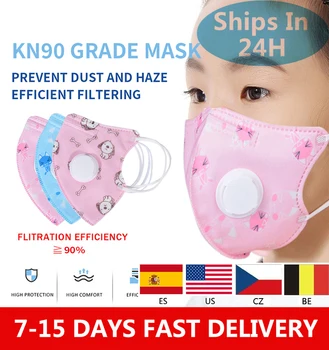 

Wholesale Boys Girls Cotton Kids Smoke Valved Mask Children's Mouth Mask Filter Face Mask With Filters