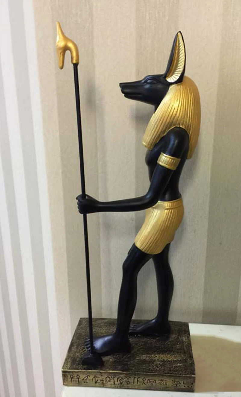 16 ''большой Египетский анубиси-Коллекционная Статуэтка Статуя Скульптура
