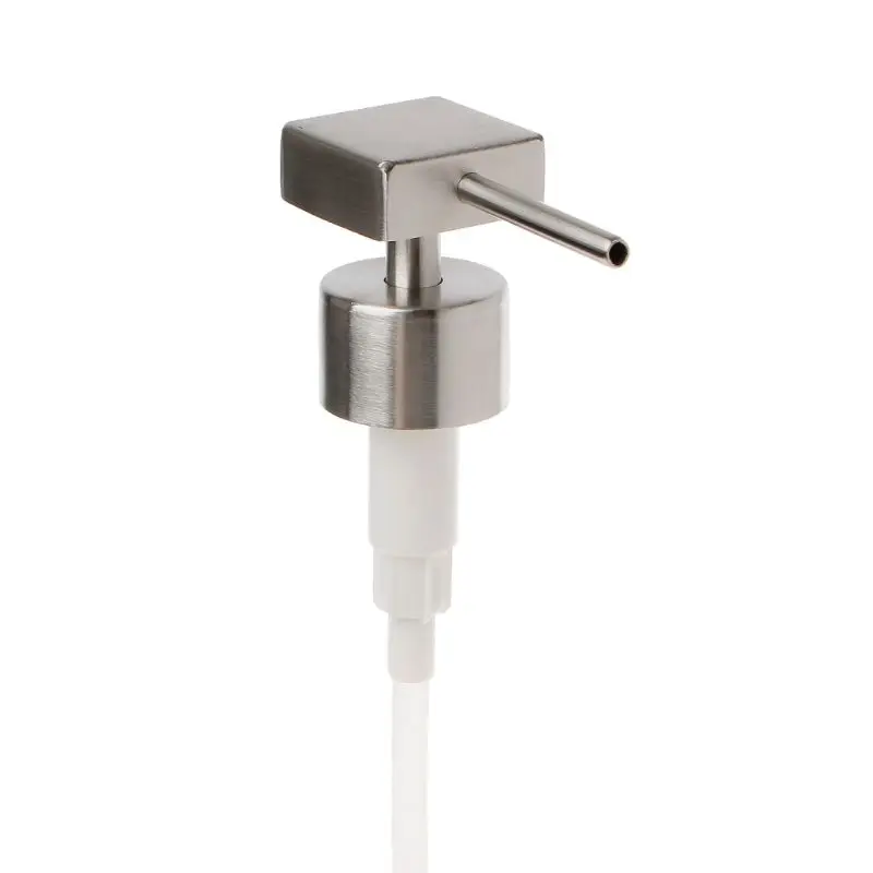 Stainless Steel Liquid Soap Dispenser Nozzle 12 OZ Hand Lotion Pump Fitting 5