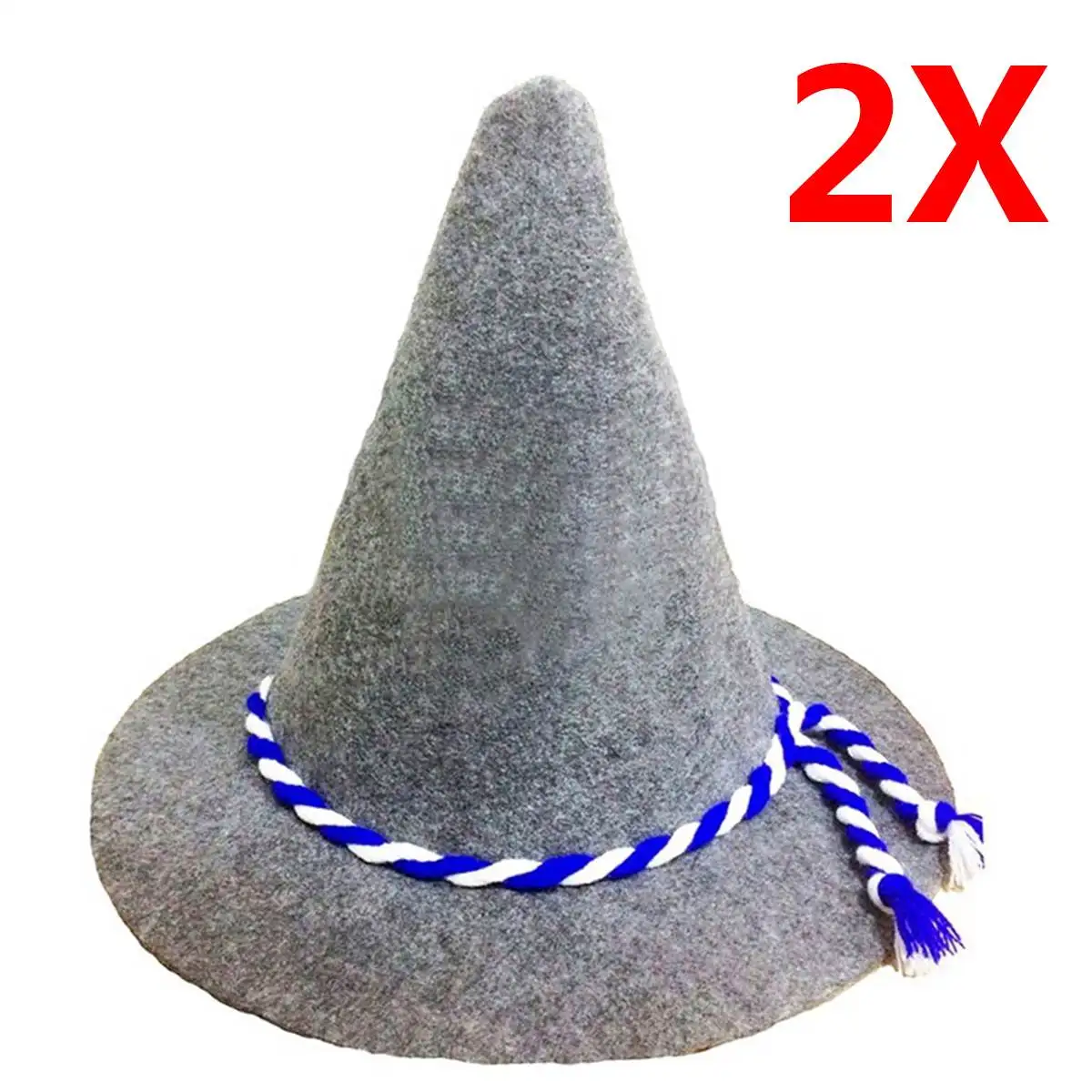 2pcs Модные Bavaria пивные фестивальные шляпы Германия праздничные вечерние костюм для Октоберфеста карнавал Хэллоуин мягкие шапки полиэстер - Цвет: 2pcs
