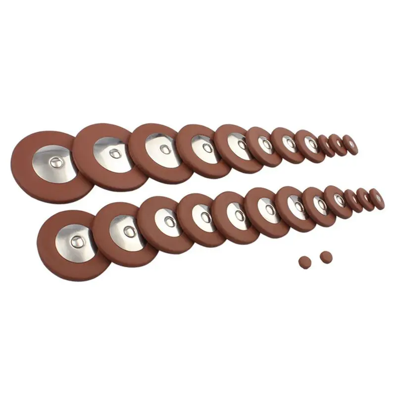 Low Midrange Village Music Replacement Leather Pipe Music Cushion Pads for Tenor Saxophone- Set of 25 pcs Pads