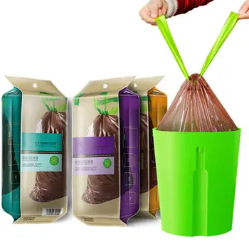 

Portable automatic closing environmental protection garbage bag Trash Bags Recycled Yard Garbage Bags Heavy Duty Large 22kg New