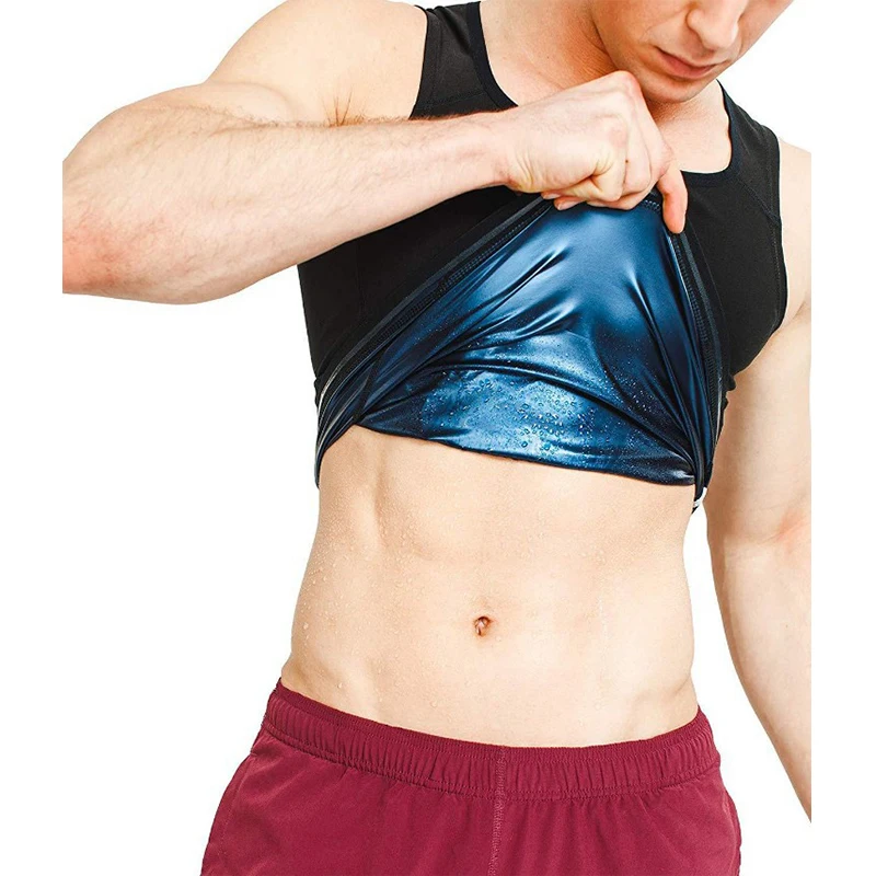 

Weight Loss Fat Burning Bodysuit T Shirt Man Workout Corset Stretch Sliming Shapewear Neoprene Vest Sauna Summer Body Shaper