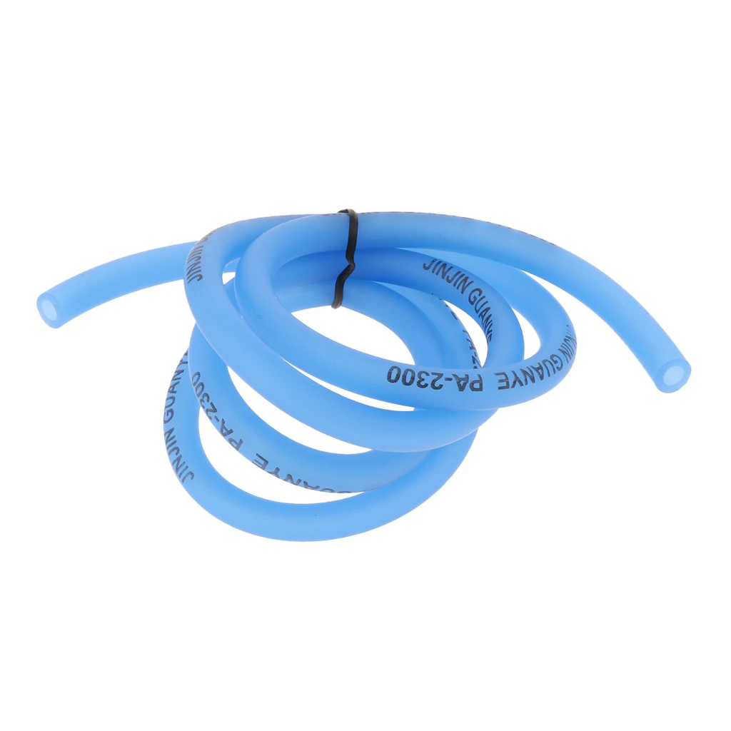 100cm Motorcycle Bike Fuel Gas Oil Delivery Tube Hose Petrol Pipe Blue