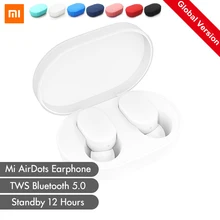 Xiaomi mi AirDots TWS Bluetooth наушники беспроводные наушники-вкладыши наушники гарнитура с mi c и зарядная док-станция Молодежная версия