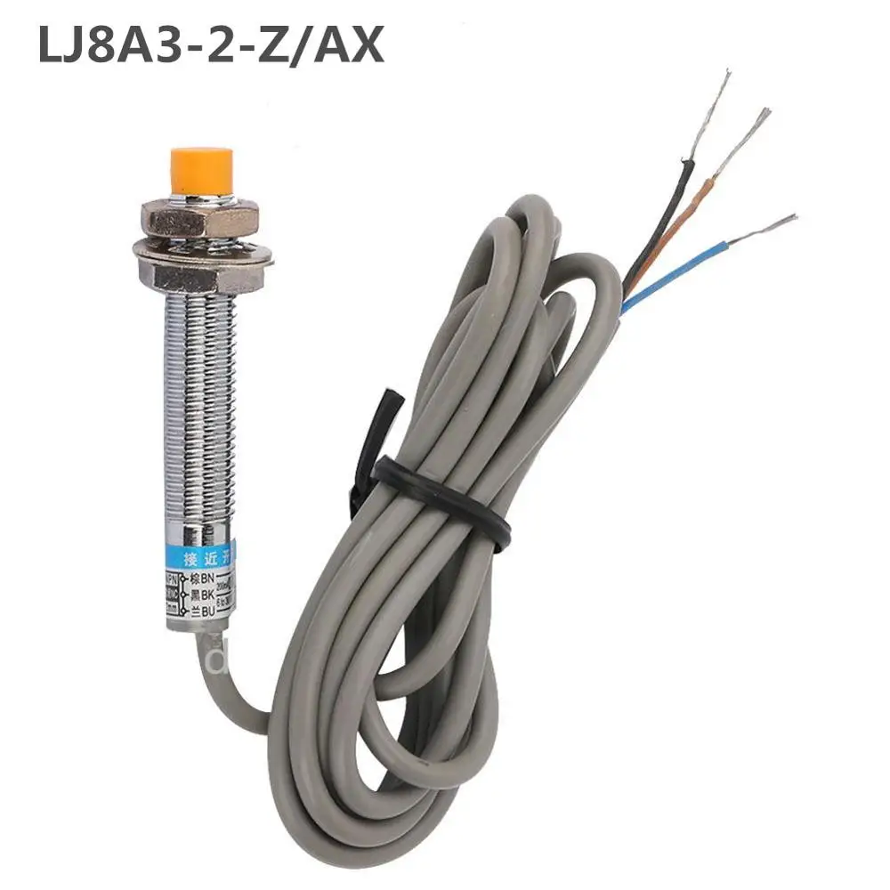 

DC6-36V 3Wire NC NPN DC 300mA Detection Distance 2mm M8 Proximity Switch sensor switch Inductive Proximity Sensor LJ8A3-2-Z/AX