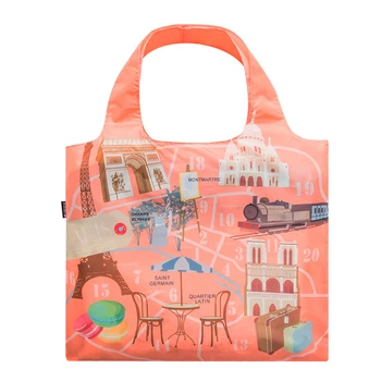 

Lightweight Polyester Waterproof Shopping Bag Folding Portable Women Travel Single Shoulder Bag