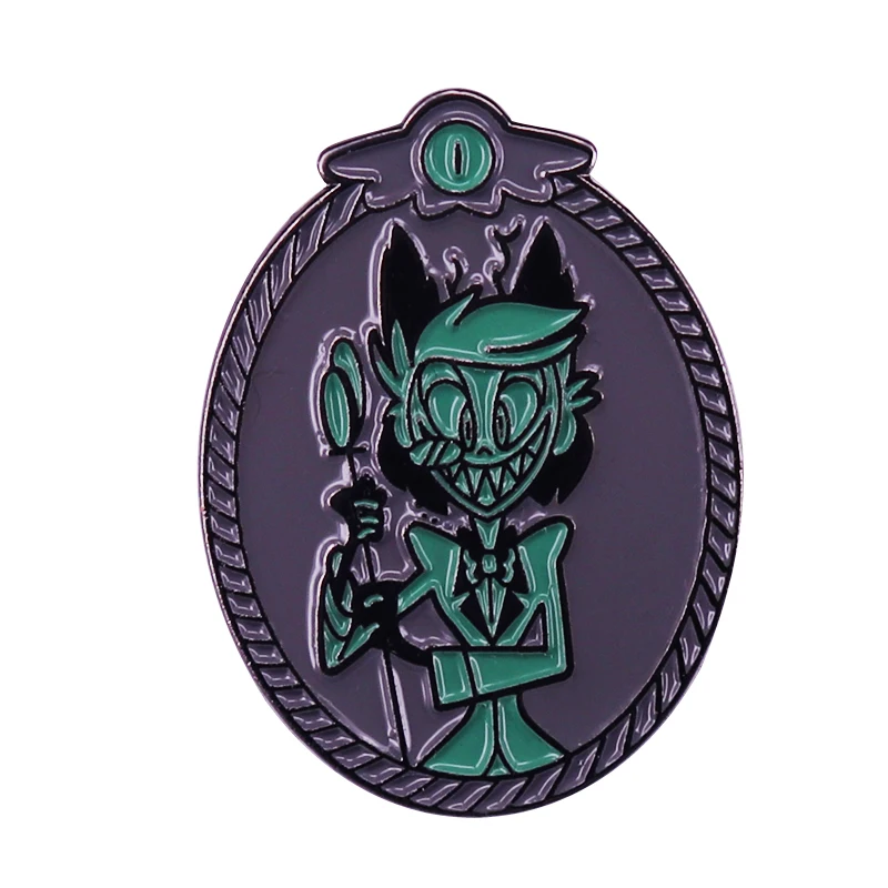 Portrait of Alastor Enamel Pin Comedy Fantasy Animation Jewelry | Украшения и аксессуары