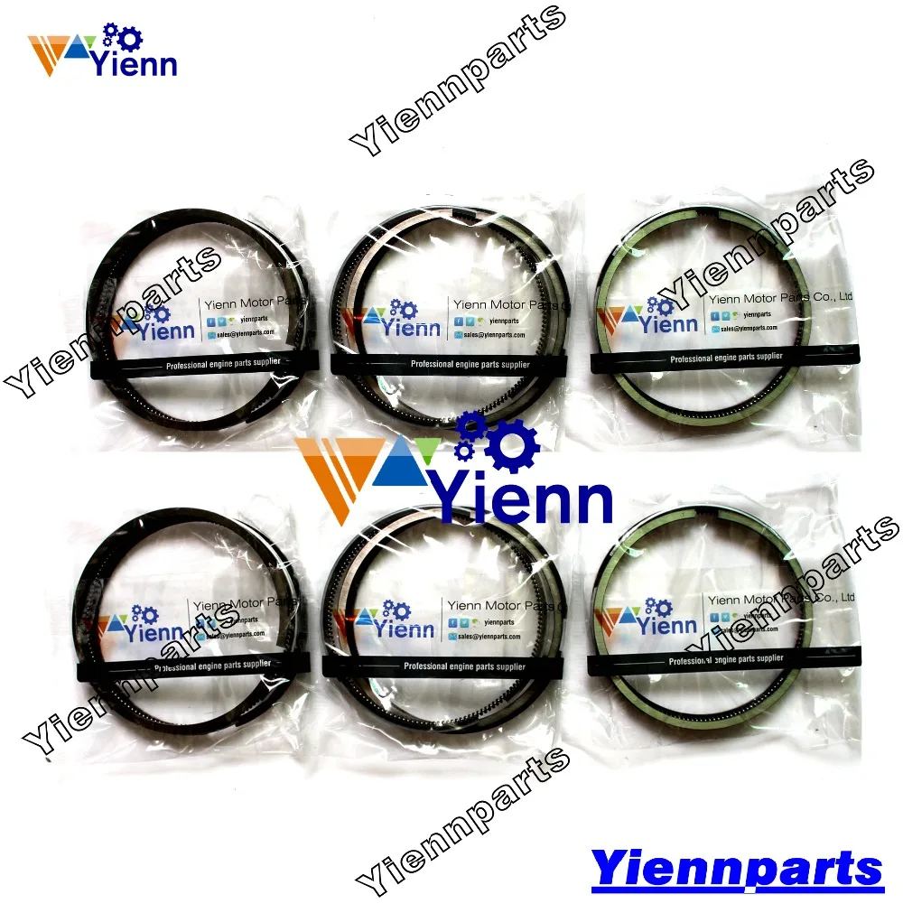 Yienn 6 piston ring set
