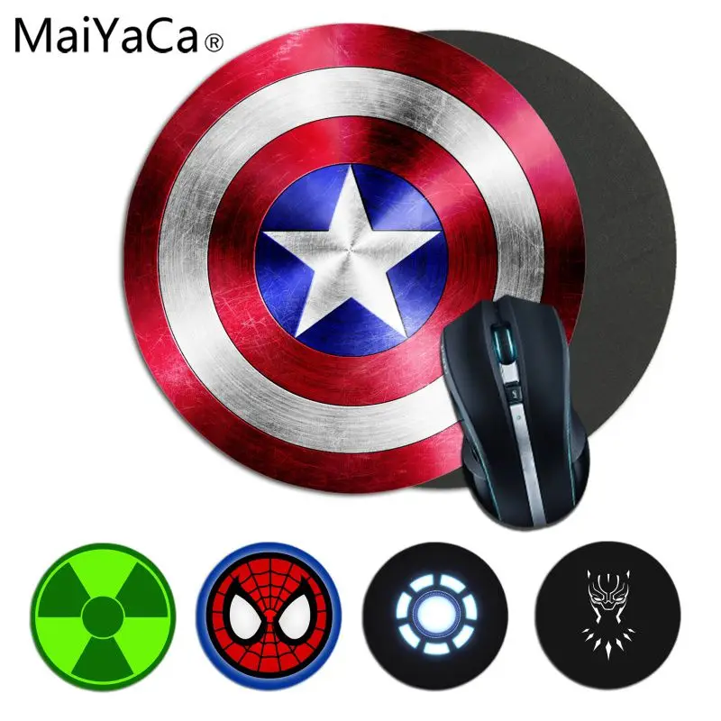 

MaiYaCa Funny Marvel Superhero Captain America Iron Man Unique Desktop Pad Game Mousepad Smooth Writing Pad Desktops Mate gaming