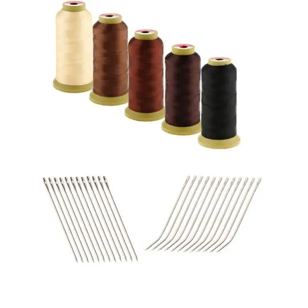 5Spool Hair Sew Sewing Weaving Thread Weft Braids Track  Hook I+J Type