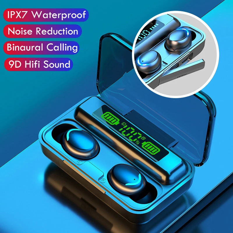 F9 TWS Wireless Headphones Earphone Bluetooth Headsets In-Ear Earbuds Handsfree Binaural Call Headset for Xiaomi with Microphone |